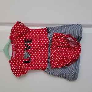 Carter's Girls Cute playful heart dress
